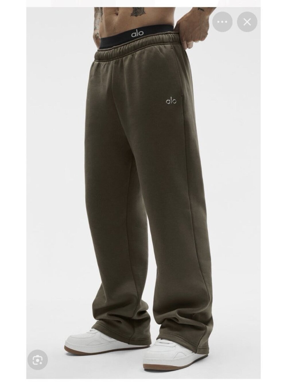 NEW ALO Accolade Straight Leg Sweatpants Espresso XL Unisex Brown Pockets